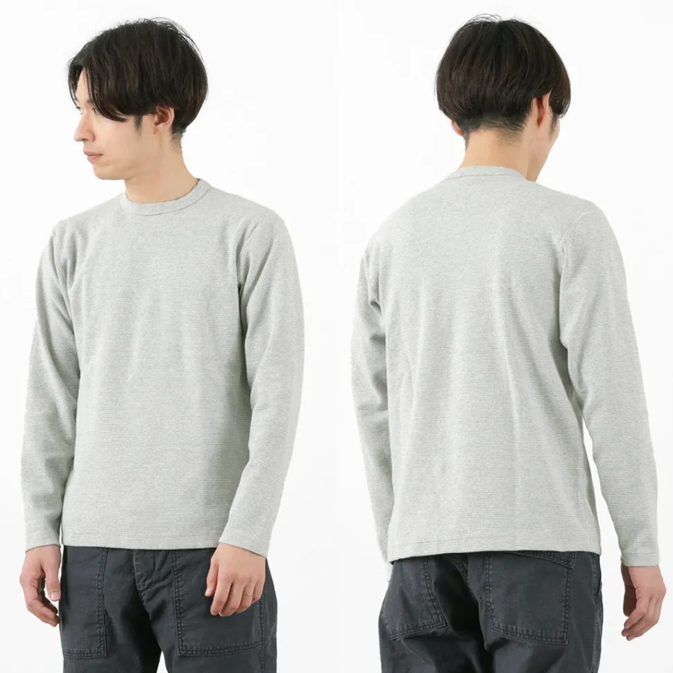BARNS / Heavy Spun Milled Fabric Long Sleeve T-Shirt