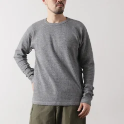 BARNS / Heavy Spun Milled Fabric Long Sleeve T-Shirt