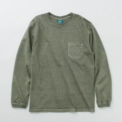 BARNS / Heavy Spun Milled Fabric Long Sleeve T-Shirt