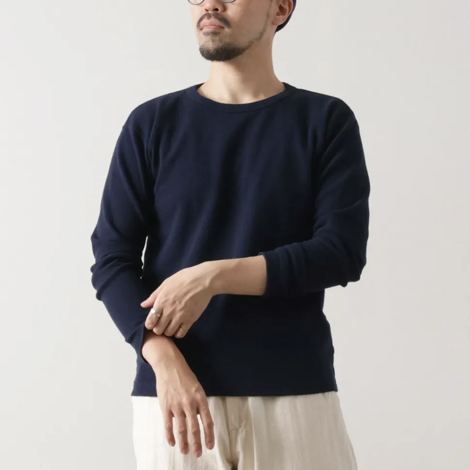 BARNS / Heavy Spun Milled Fabric Long Sleeve T-Shirt