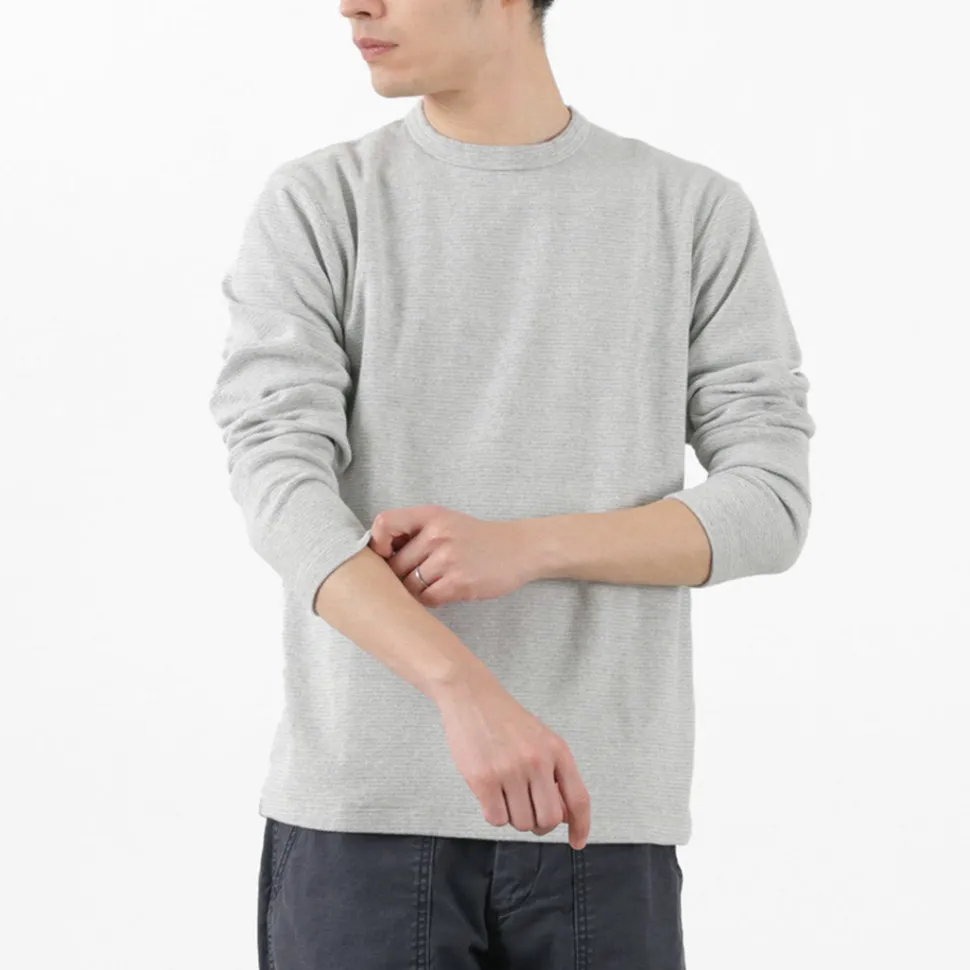 BARNS / Heavy Spun Milled Fabric Long Sleeve T-Shirt