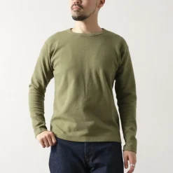 BARNS / Heavy Spun Milled Fabric Long Sleeve T-Shirt