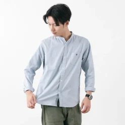 BARNS / Ox Band Collar Shirt