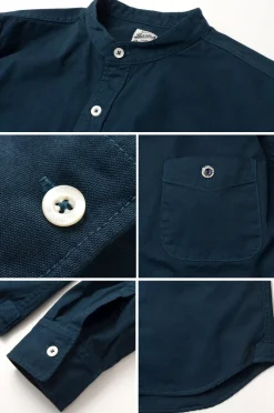 BARNS / Ox Band Collar Shirt
