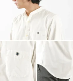 BARNS / Ox Band Collar Shirt