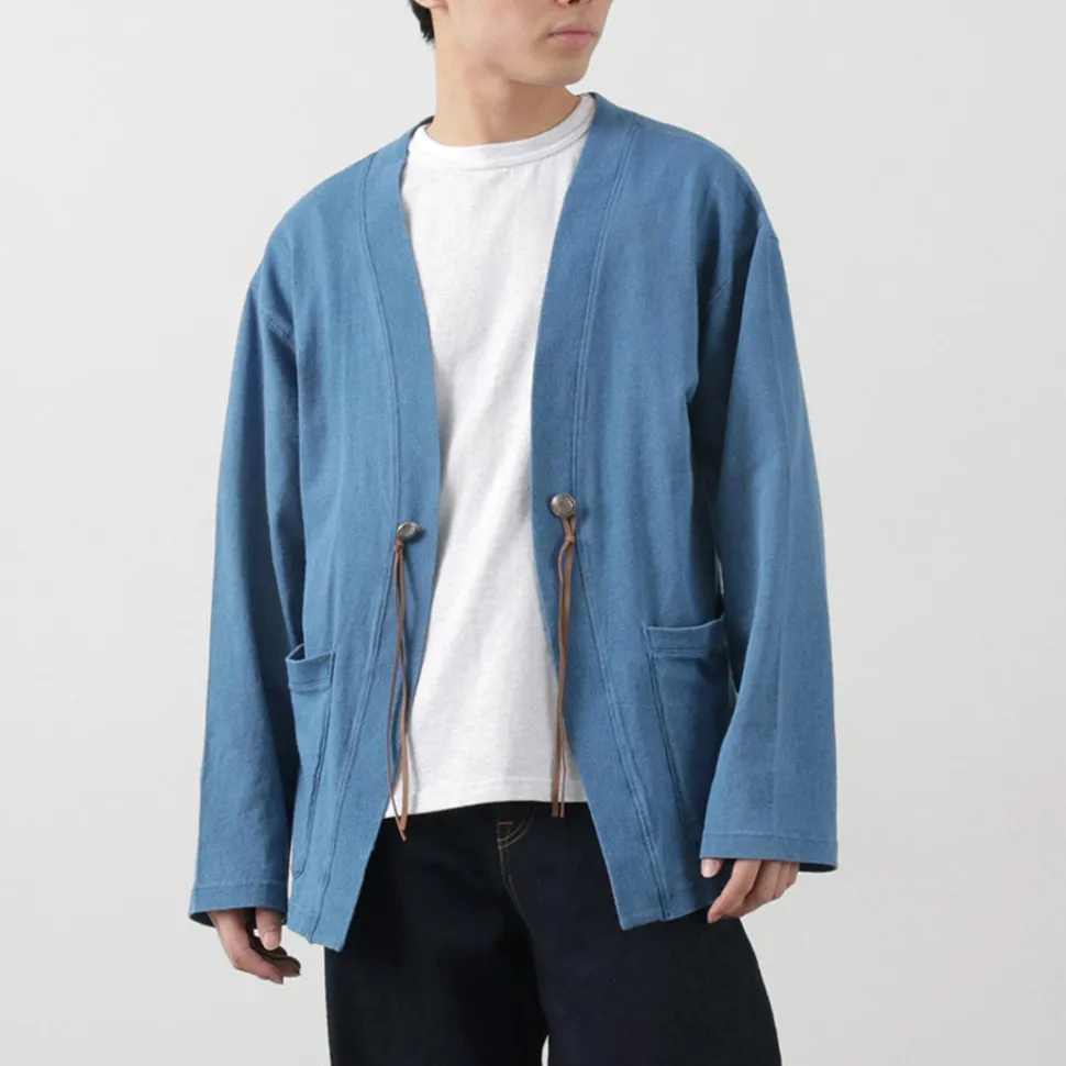 BARNS / Relaxed Fit Indigo Cardigan