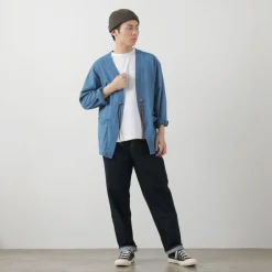 BARNS / Relaxed Fit Indigo Cardigan
