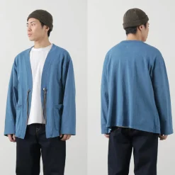 BARNS / Relaxed Fit Indigo Cardigan