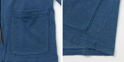 BARNS / Relaxed Fit Indigo Cardigan