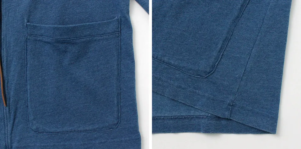 BARNS / Relaxed Fit Indigo Cardigan