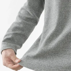 BARNS / Spun Milled Henley Neck Long Sleeve T-Shirt