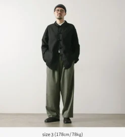 BASISBROEK / MOREMO Wide Pants High Count Flannel