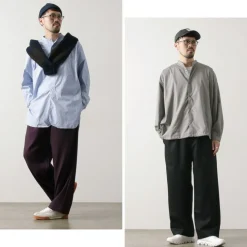 BASISBROEK / MOREMO Wide Pants High Count Flannel