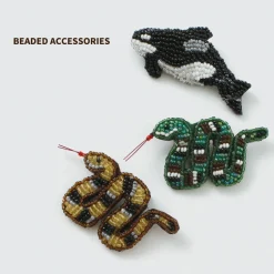 BEADED ACCESSORIES / Beaded pin badge S