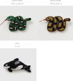 BEADED ACCESSORIES / Beaded pin badge S