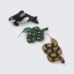 BEADED ACCESSORIES / Beaded pin badge S