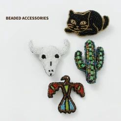 BEADED ACCESSORIES / Beaded pin badge M