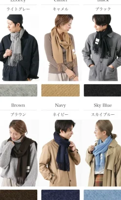 BEEE / Solid cashmere scarf