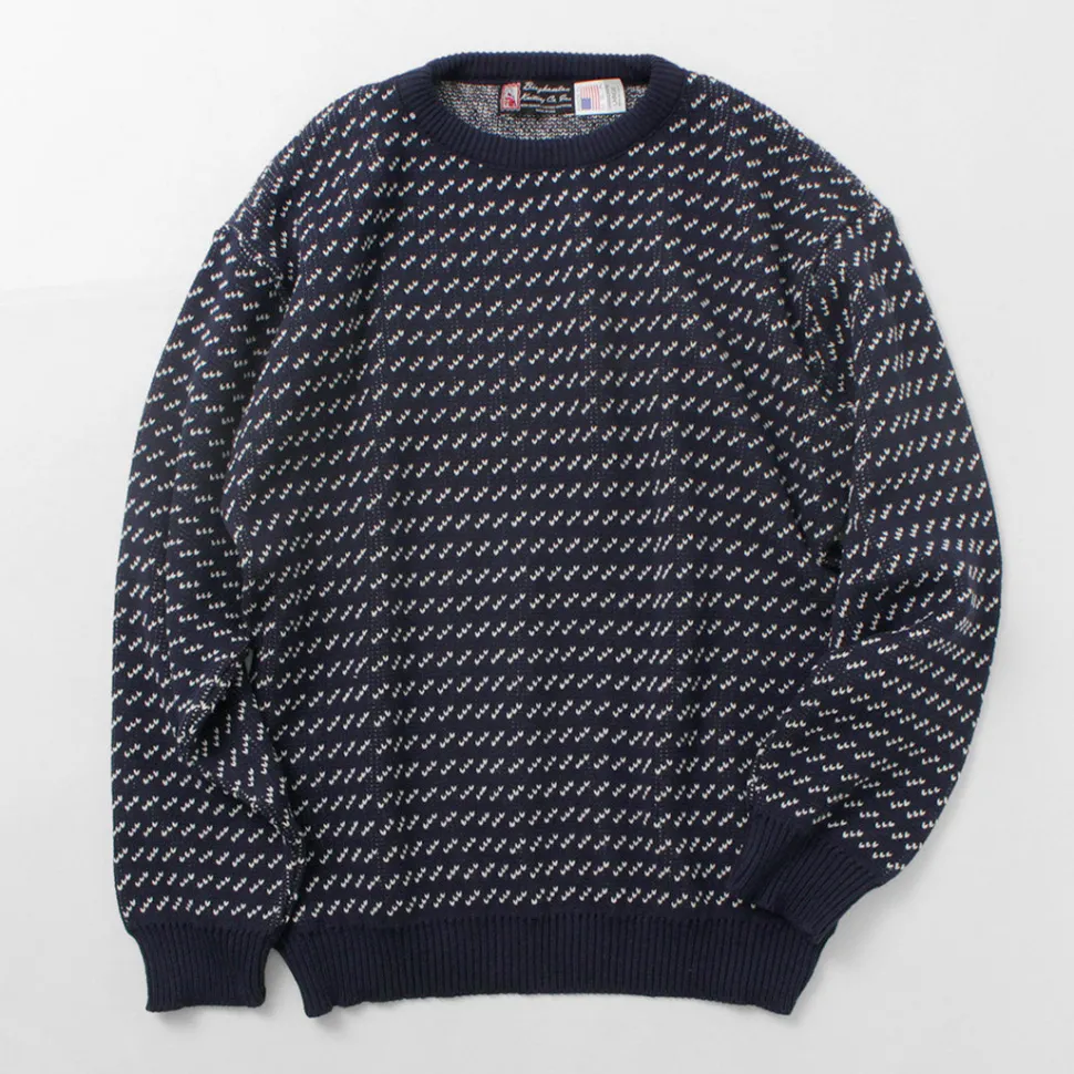 BINGHAMTON KNITTING COMPANY / Birds Eye Crew Sweater