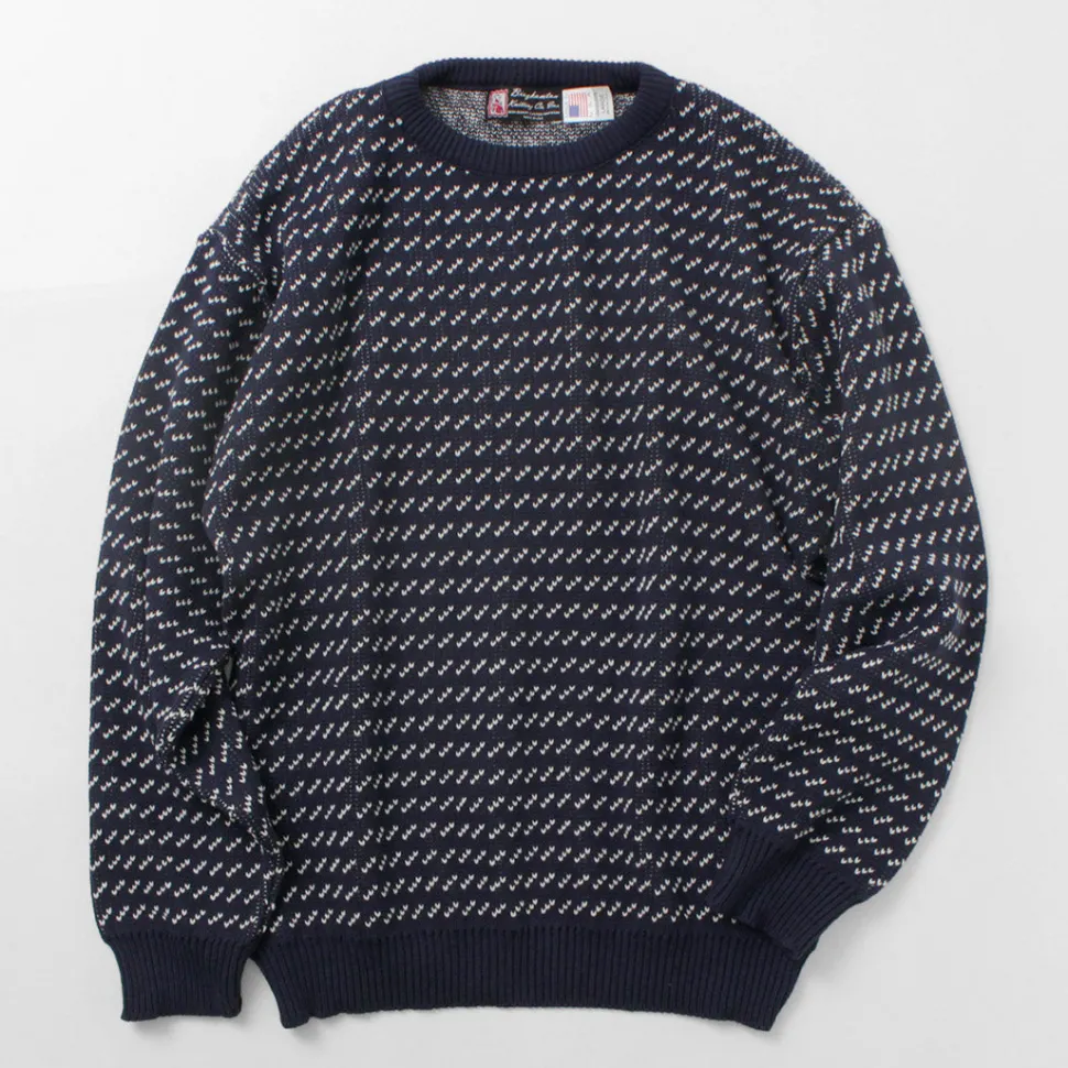 BINGHAMTON KNITTING COMPANY / Birds Eye Crew Sweater