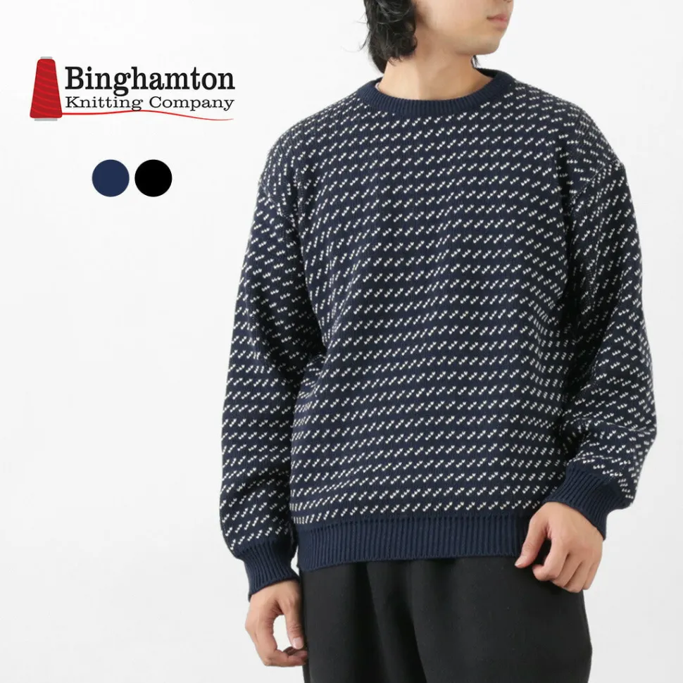 BINGHAMTON KNITTING COMPANY / Birds Eye Crew Sweater