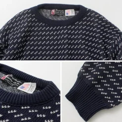 BINGHAMTON KNITTING COMPANY / Birds Eye Crew Sweater