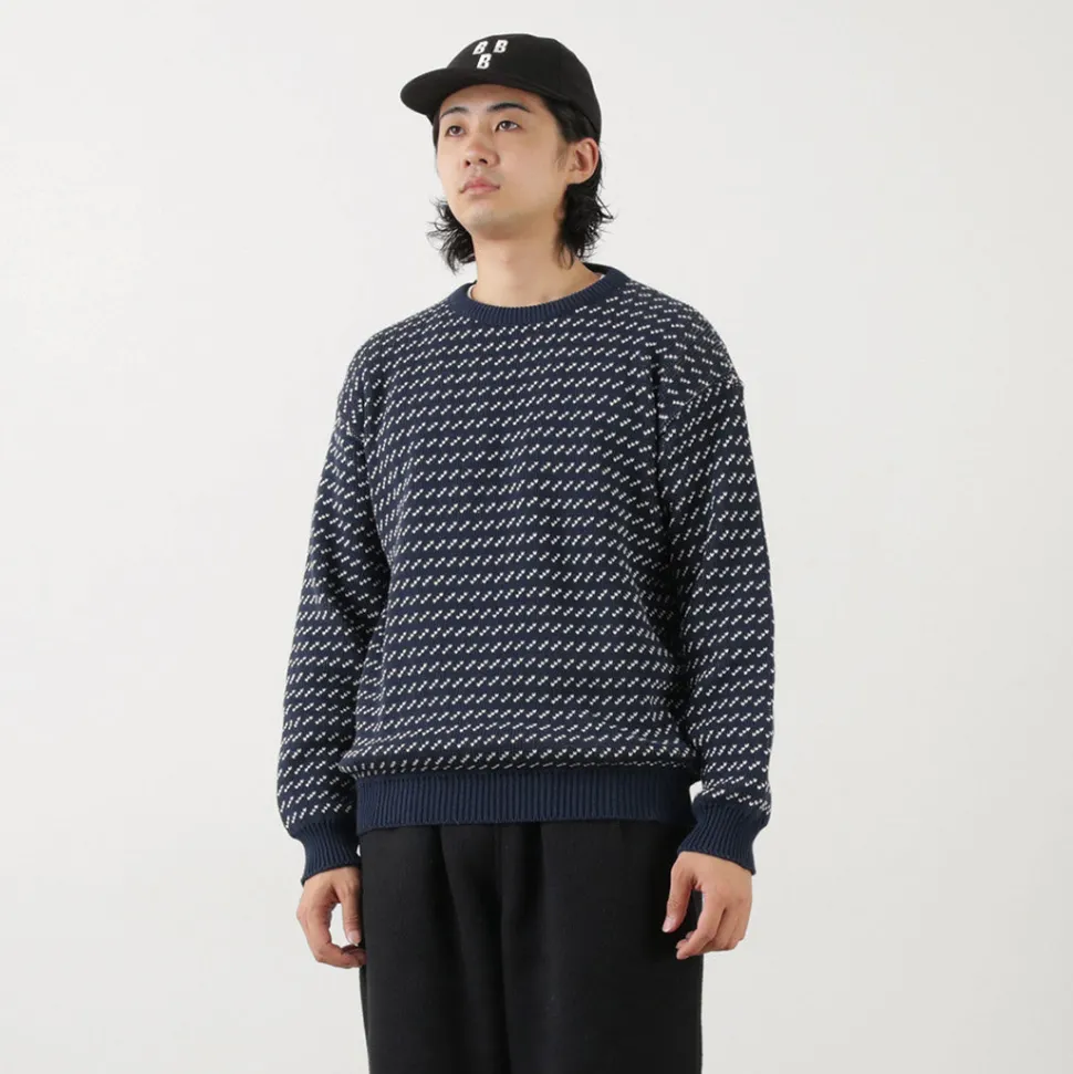 BINGHAMTON KNITTING COMPANY / Birds Eye Crew Sweater