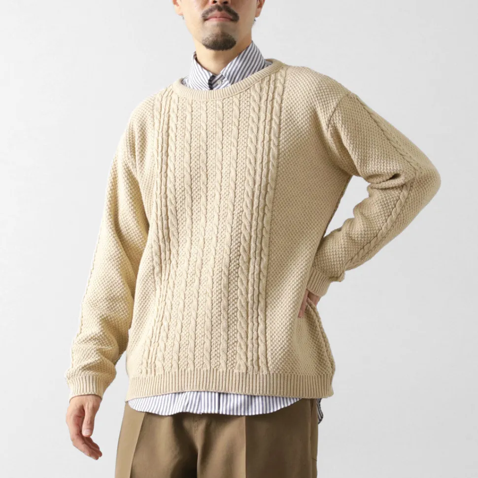 BINGHAMTON KNITTING COMPANY / Fisherman Pullover Cotton Knit