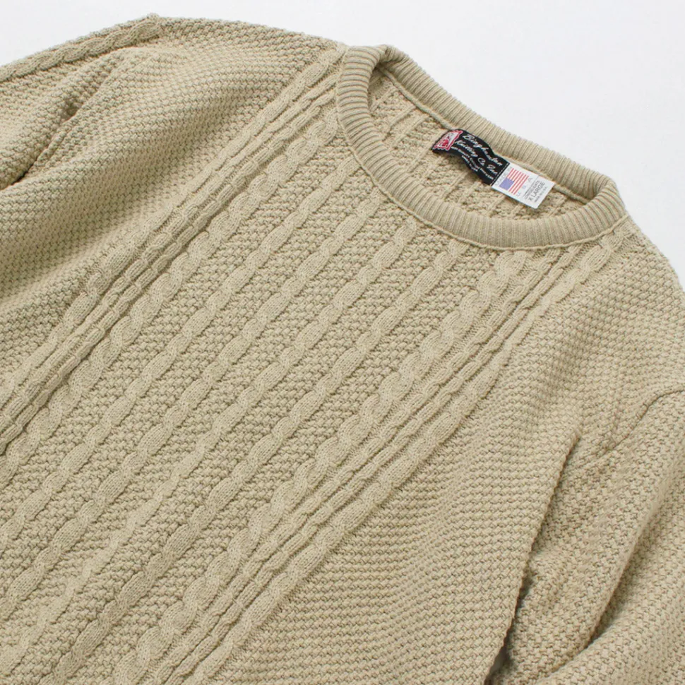 BINGHAMTON KNITTING COMPANY / Fisherman Pullover Cotton Knit