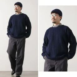 BINGHAMTON KNITTING COMPANY / Fisherman Pullover Cotton Knit