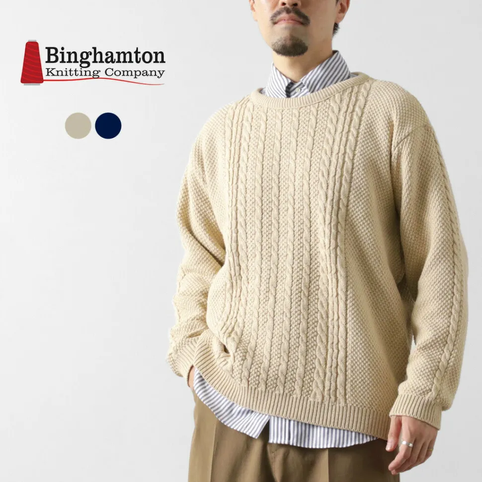 BINGHAMTON KNITTING COMPANY / Fisherman Pullover Cotton Knit