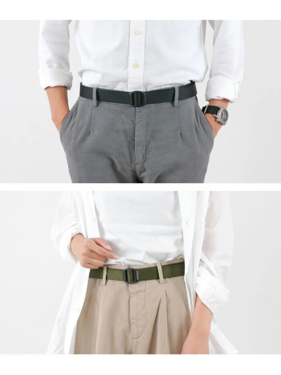 BISON / Webbing Belt 30mm Plain Nylon Belt