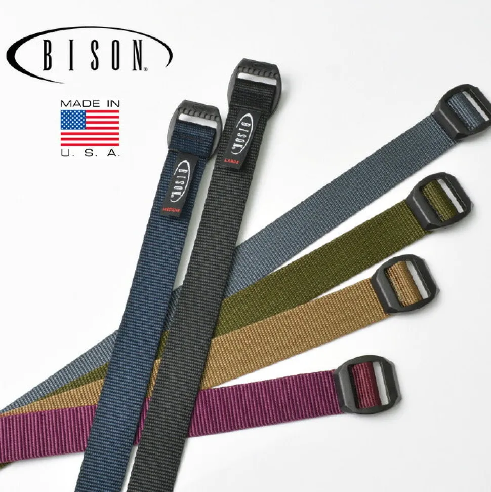 BISON / Webbing Belt 30mm Plain Nylon Belt