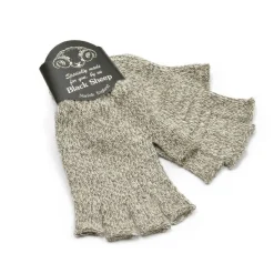 BLACK SHEEP / Fingerless knit gloves