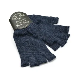 BLACK SHEEP / Fingerless knit gloves