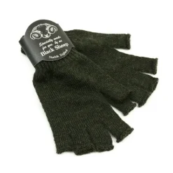 BLACK SHEEP / Fingerless knit gloves