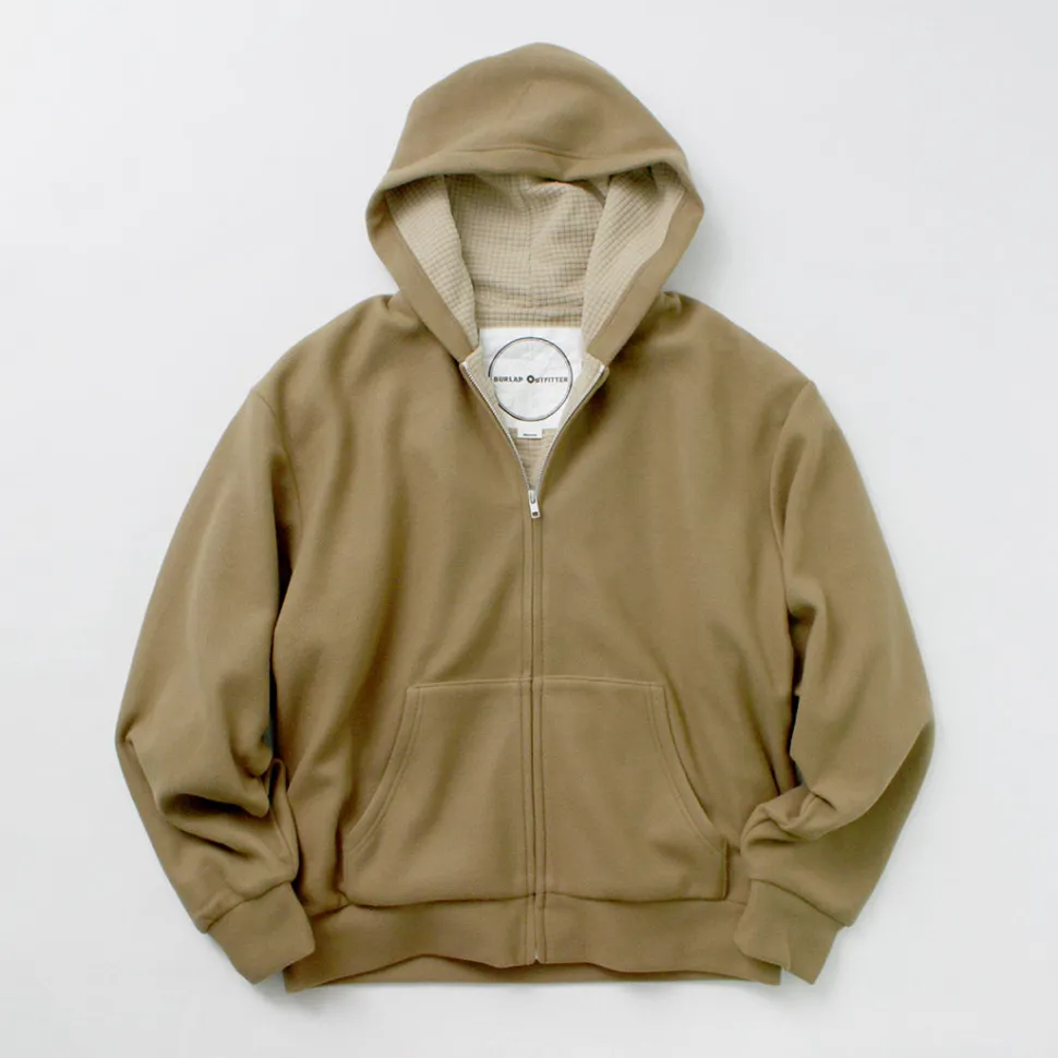 BURLAP OUTFITTER / Grid Fleece Lined Zip Hoodie