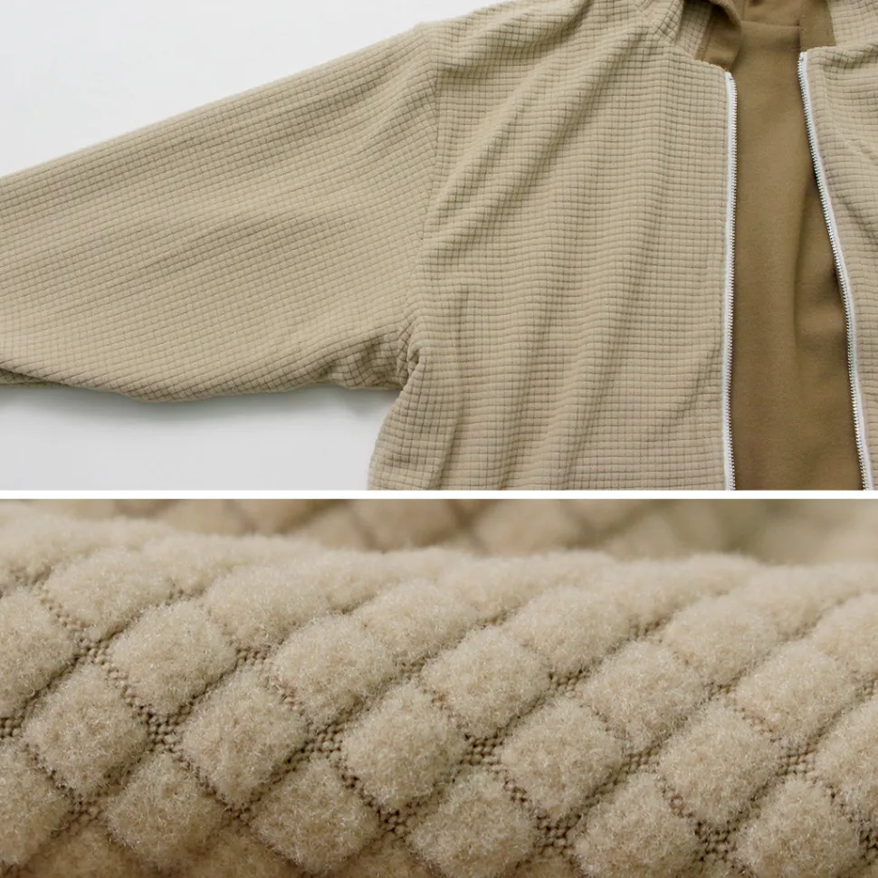 BURLAP OUTFITTER / Grid Fleece Lined Zip Hoodie