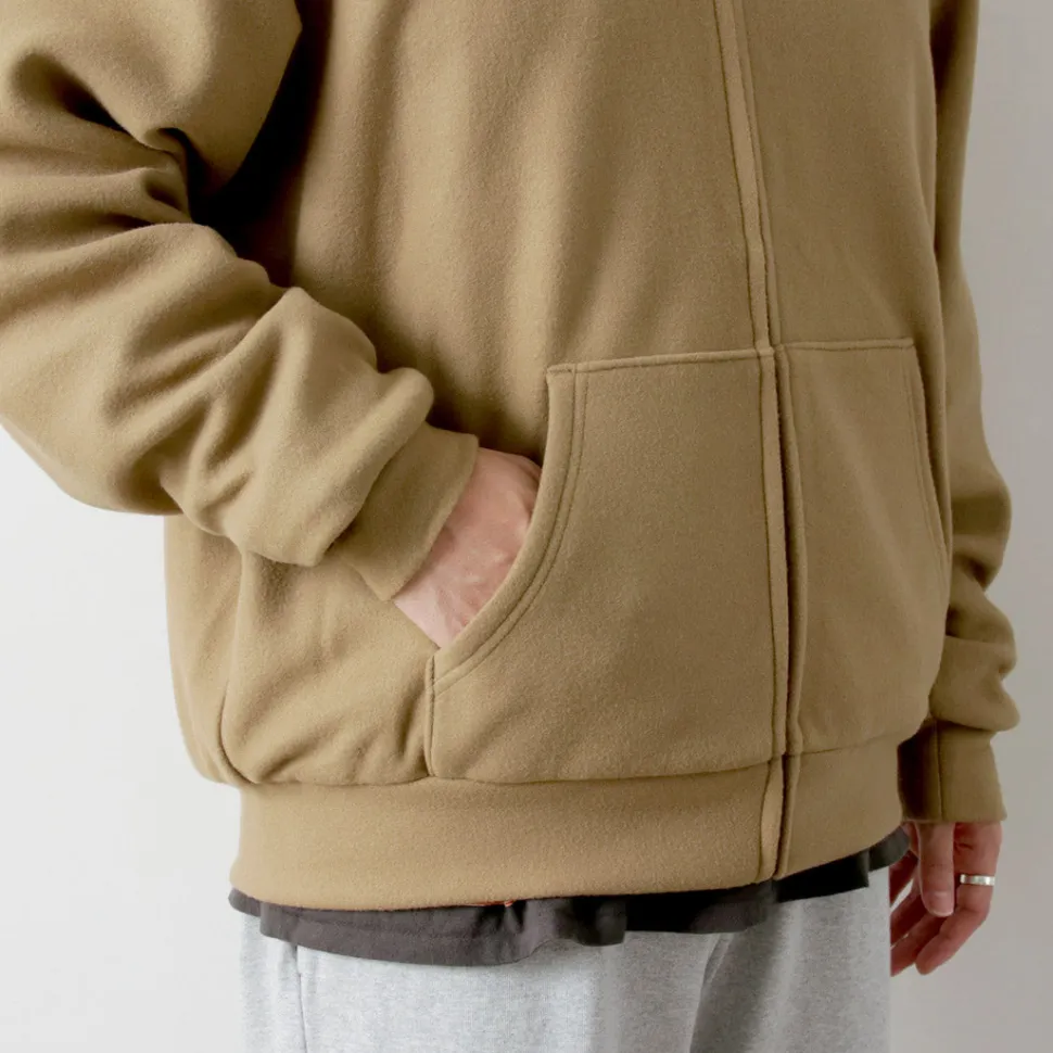 BURLAP OUTFITTER / Grid Fleece Lined Zip Hoodie