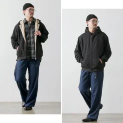 BURLAP OUTFITTER / Grid Fleece Lined Zip Hoodie