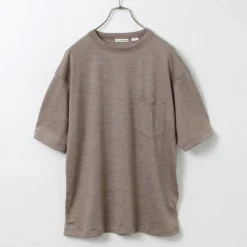 BURLAP OUTFITTER / Short Sleeve Merino Wool Pocket T-Shirt