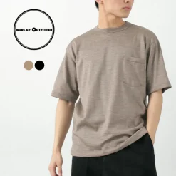 BURLAP OUTFITTER / Short Sleeve Merino Wool Pocket T-Shirt