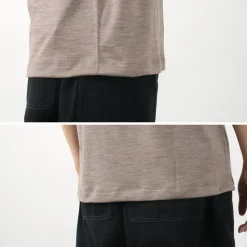 BURLAP OUTFITTER / Short Sleeve Merino Wool Pocket T-Shirt