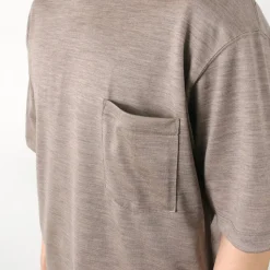 BURLAP OUTFITTER / Short Sleeve Merino Wool Pocket T-Shirt