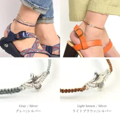 CHALISA T.. / Eagle Notching Cord Anklet