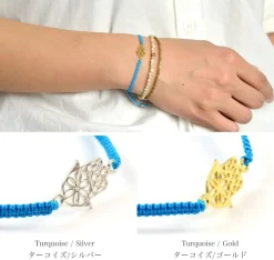 CHALISA T.. / Hamsa Hand Knotted Cord Bracelet