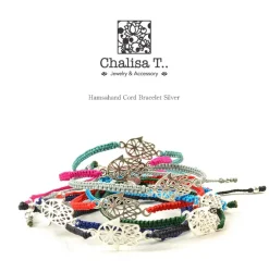 CHALISA T.. / Hamsa Hand Knotted Cord Bracelet