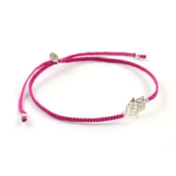 CHALISA T.. / Hamsa Hand Notched Cord Anklet