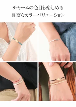 CHALISA T.. / Mini Feather Notched Cord Bracelet