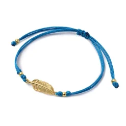 CHALISA T.. / Mini Feather Notched Cord Bracelet
